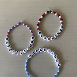 Personalized beaded bracelets by Addy.